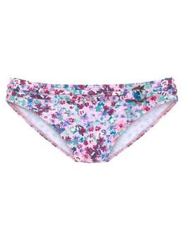 s.Oliver Bikini-Hose Scatter mit Ring in Hornoptik, aus Microfaser, mit recyceltem Polyamid
