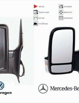 AUßENSPIEGEL RECHTS EL. BEHEIZT VW CRAFTER 30 - 35 2E 2E1857502P - Dortmund Wickede