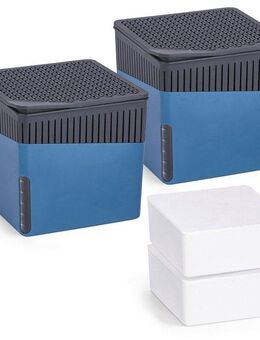 WENKO Luftentfeuchter Cube, für 80 m³ Räume, 2 x 1000g