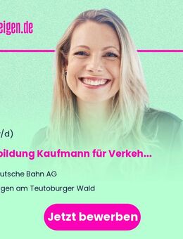 Ausbildung Kaufmann für Verkehrsservice im Bahnhof 2026 (w/m/d) - Hagen (Teutoburger Wald)