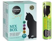Cosma Kombi-Paket: 24 x 40 g Soup + 3 x Snackie - Mixpaket 2 (4 Sorten) + Hühnchen (3 x 26 g)