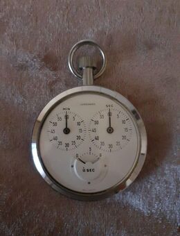 Junghans Stoppuhr 1/10 tel Sekunde verchromt , Handaufzug MG.54m - Offenburg