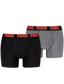PUMA Boxershorts PUMA MEN EVERYDAY BASIC BOXERS 2P (2er Pack) mit Logobund