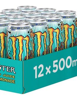 Monster Aussie Lemonade - Energetisches Getränk, 0,5l (12er-Pack) - Ingolstadt