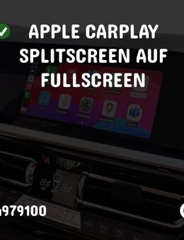 BMW APPLE CARPLAY Splitscreen auf Fullscreen codieren - Waldorf