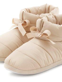 Vivance Hausschuh zum Reinschlüpfen, Stepp-Optik, Plüsch, Pantolette, Pantoffel VEGAN