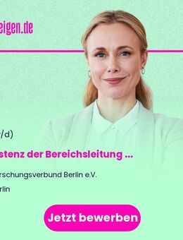 Assistenz der Bereichsleitung Finanzen (m/w/d) - Berlin