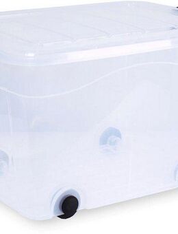 Siena Home Aufbewahrungsbox Anzio (1 St), mit Rollen und Deckel, Kunststoff