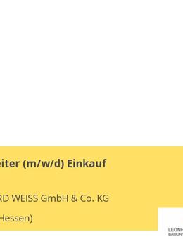 Sachbearbeiter (m/w/d) Einkauf - Langen (Hessen)