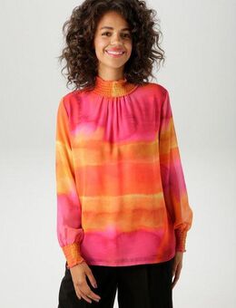 Aniston CASUAL Chiffonbluse im farbenfrohen Batik-Dessin - jedes Teil ein Unikat