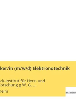 Haustechniker/in (w/m/d) Elektronotechnik - Bad Nauheim