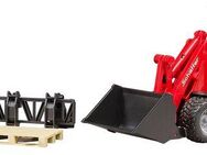 Bruder® Spielzeug-Bagger Schäffer Hoflader 2630 mit Figur und Zubehör (02191), Made in Europe