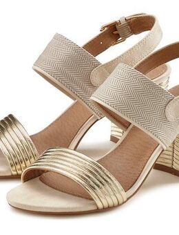 LASCANA Sommerschuh Riemchensandalette Sandale, Sommerschuh mit Blockabsatz VEGAN