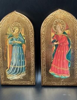 2 florentinische Ikonen, originale Malerei nach Beato Angelico, kein Kunstdruck - München
