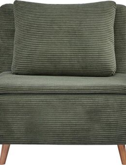 INOSIGN Sessel AINSLEY, wandelbar zum Gästebett, Schlafsofa, Webstoff u. Cord-Bezug
