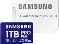 Samsung PRO Plus MB-MD1T0S microSDXC 1TB + SD-Adapter Speicherkarte (1000 GB, UHS-I Class 10, 180 MB/s Lesegeschwindigkeit)