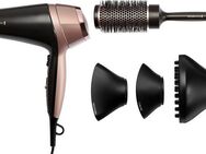 Remington Haartrockner Curl & Straight Confidence (D5706), 2200 W, 2.200 Watt, Ionenpflege, inkl. Stylingdüse, Diffusor & Rundbürste