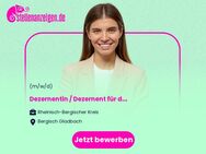 Dezernentin / Dezernent (m/w/d) für die Leitung des Dezernats V Umwelt, Mobilität, Bau - Bergisch Gladbach