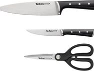 Tefal Messer-Set K232S355 Ice Force (Set, 3-tlg), Edelstahl, lang anhaltende Schneidleistung und Schärfe