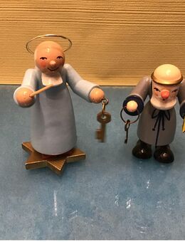 Erzgebirge 2 x Petrus Figuren Weihnachtsschmuck - Düsseldorf