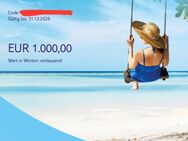 TUI REISEGUTSCHEIN WERT 1000€ FÜR 600€ - Remscheid