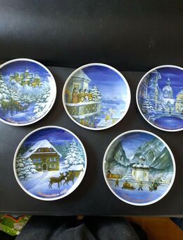 Royal Tettau Weihnachtsteller 1982, 1983, 1985, 1986, 1987 Wandte - Essen