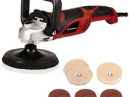 Einhell Poliermaschine CC-PO 1100/150 E, (Set, 10 tlg., inkl. umfangreichem Polier- und Schleifzubehör), Polieren und Schleifen in einem Gerät, max. 3500 U/min, inkl. Koffer