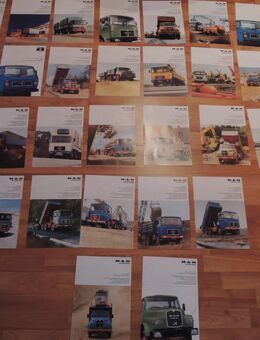 30 MAN Prospekte Oldtimer LKW Prospekt - Langenhagen