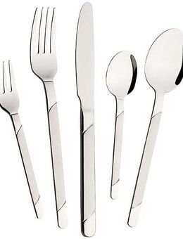Mulex Besteck-Set Houston (60-tlg), 12 Personen, Edelstahl 18/10, teilsatiniert