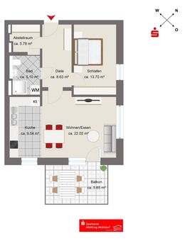 Neubau 2-Zimmer-Wohnung in Burghausen - Burghausen