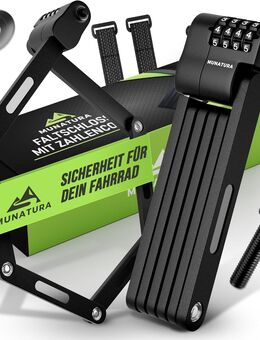 MUNATURA Faltschloss Fahrrad Fahrradschloss Zahlenschloss 80cm - Birkenfeld (Baden-Württemberg)