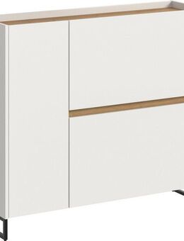 INOSIGN Schuhschrank EVRID, Breite 110cm, 1 Tür, 2 Schuhwalzen, inkl. Metall-Kufenfüße (1-St., individuell mit anderen Artikel der Serie EVRID erweiterbar) Schuhkommode, Kommode, Sideboard, Garderobenschrank, Flurkommode