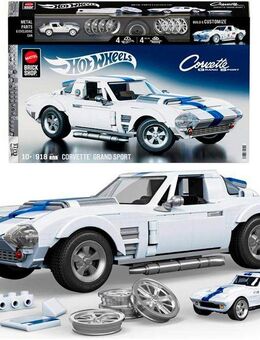 Mattel® Modellbausatz Mattel Brick Shop Hot Wheels, ELITE SERIES CORVETTE, Maßstab 1:16, (918-tlg)