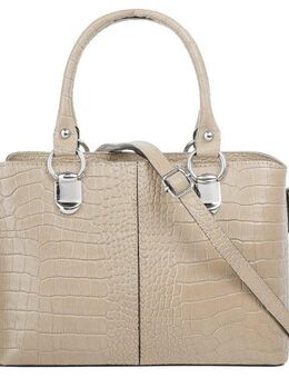Cluty Umhängetasche, echt Leder, Made in Italy