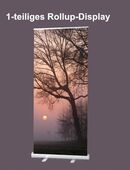 Roll-Up Display 1er-Set - 100 x 200 cm - "Bäume vor Sonnenuntergang" - Bestatterbedarf, Dekoration, Trauerfeier, Friedhof in 26382