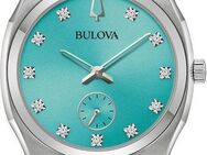 Bulova Quarzuhr 96P243 96P243, Armbanduhr, Damenuhr, Perlmuttzifferblatt, Diamant, Edelstahlarmband