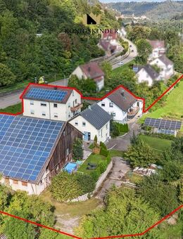 Einzigartiges Anwesen mit 2 Einfamilienhäusern, 1 Zweifamilienhaus und einer Scheune. - Oberndorf (Neckar)