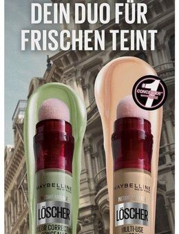 MAYBELLINE NEW YORK Schmink-Set Set: Instant Anti-Age Effekt Löscher Concealer grün + 01, integrierter Applikator, Anti-Age Effekt, ebenmäßiger Teint.