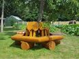 Baumbank aus Lärche. Holzbank. Gartenbank. Blumenbank. in 31595