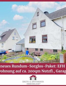 Bezugsfertiges Haus in Zierenberg mit Garage zwei Einbauküchen + viel Raum zur Entfaltung - Zierenberg