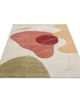 Carpet City Läufer BONITO7158, rechteckig, Höhe: 11 mm, Flachflor, Hochtief-Muster/ 3D-Effekt, Geo-Muster, für Wohnzimmer