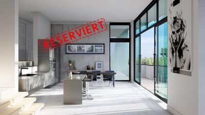 PANORAMA! Stilvolles Design trifft auf atemberaubende Aussicht. Erdgeschoss - Luxuriöse 5 Zimmer Wohnung mit 2 Bädern, Sauna sowie 3,80m hoher Decke