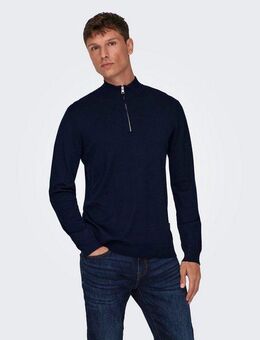 ONLY & SONS Strickpullover ONSWYLER LIFE REG 14 HALF ZIP KNIT NOOS