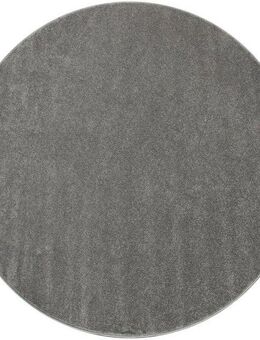 Paco Home Teppich Porto 890, rund, Höhe: 13 mm, Kurzflor, Uni-Farben, ideal im Wohnzimmer & Schlafzimmer