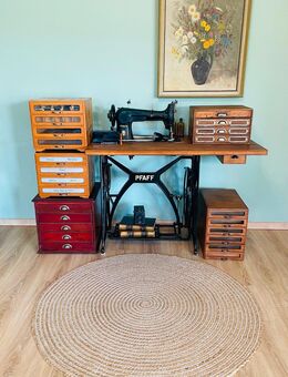 Industrie Design, antik, vintage, Nähgarnschränke, Schneider Nähmaschine Pfaff, ab99-499€ Ges.2000€ - Gundelsheim Zentrum