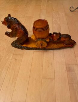 Alte Bären Figuren mit Fass zum Füllen - Frankfurt (Main)