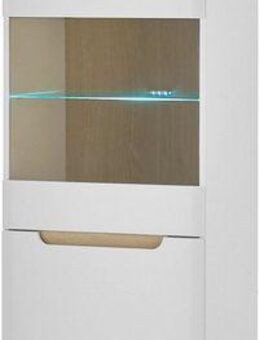 INOSIGN Vitrine Torge, Hochschrank, Glasvitrine, Standvitrine, Vitrinenschrank (1-St) in drei verschiedenen Farben verfügbar, Glastür & -boden, 53 cm breit