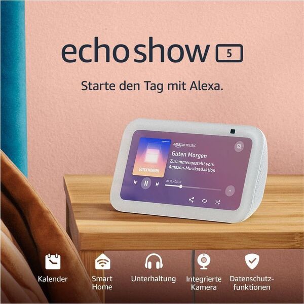 Echo Show 5 (3. Gen., 2023) | Smartes Display und Wecker mit noch - Berlin Neukölln