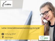 Leiter Unternehmensentwicklung (m/w/d) - Gärtringen