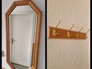 Vintage Spiegel und Wandhaken / Garderobe - Tauche